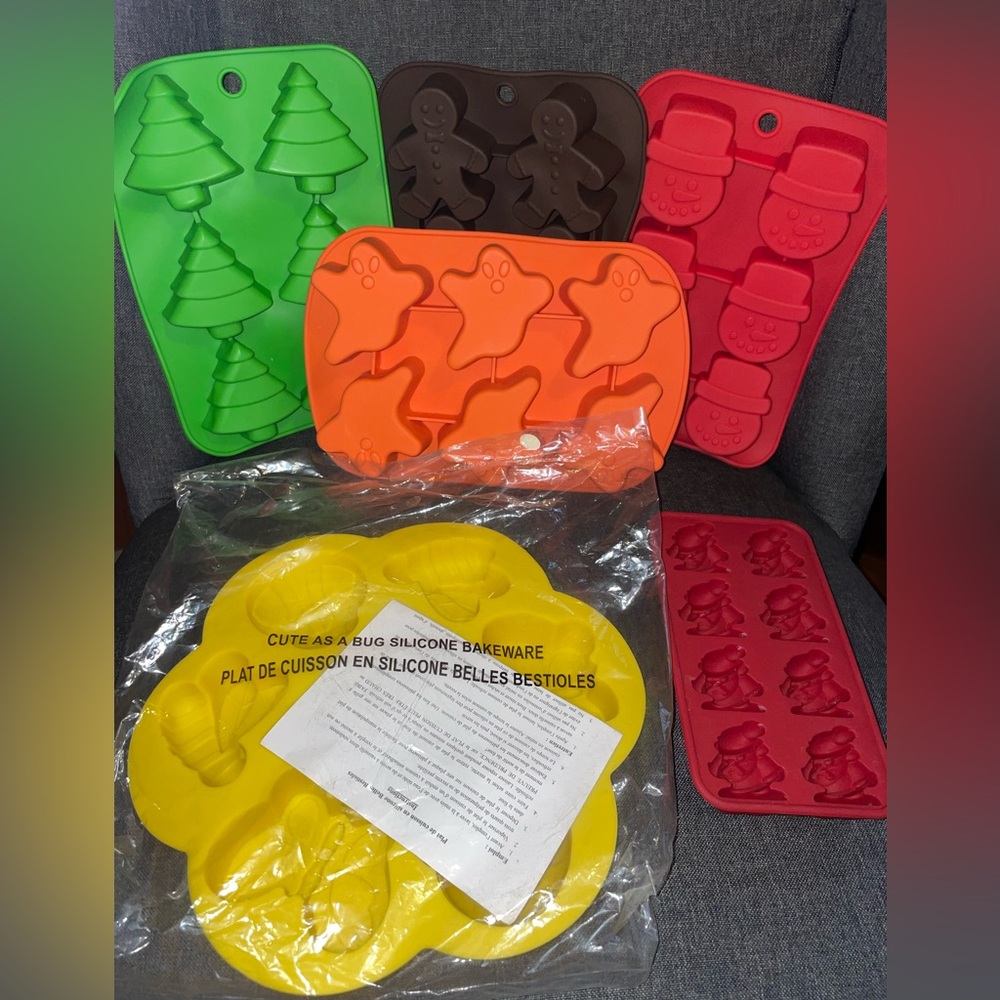 🎄👻New Colorful Silicone Bakeware Molds
